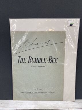 1930's The Bumble Bee by N. Rimsky-Korsakoff Vintage Sheet Music IN PACKAGE